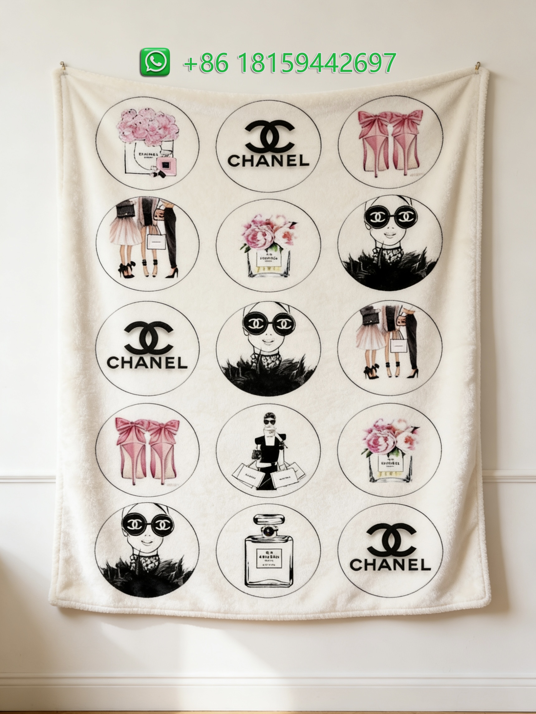 Chanel Throw Blankets